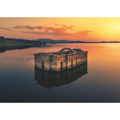 Язовир Жребчево и потопената църква - 120 части