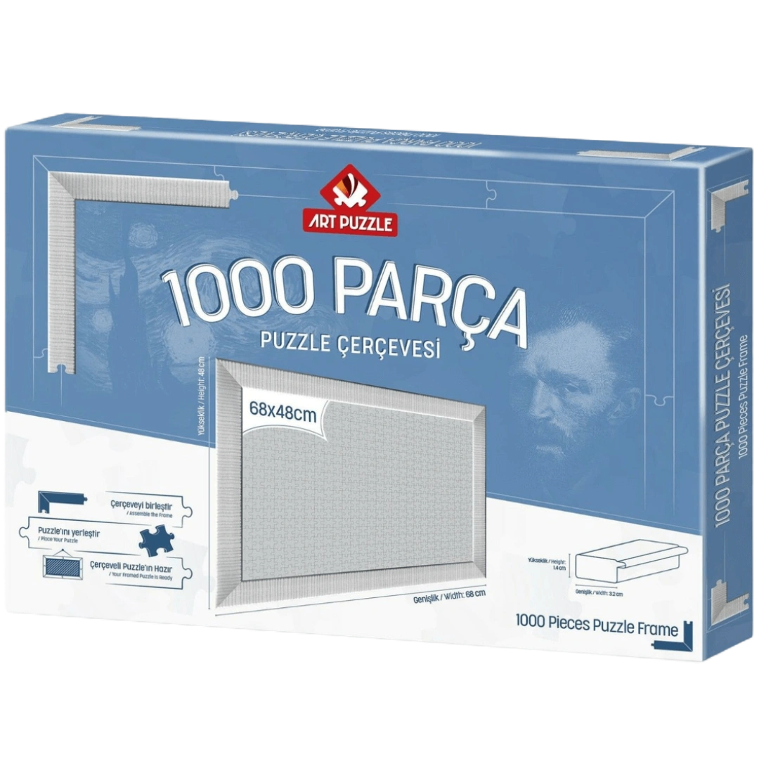 Бяла рамка Art Puzzle за пъзел – 1000 части